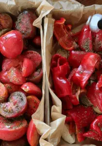 zupa aztecka przyprawianie warzyw przed pieczeniem