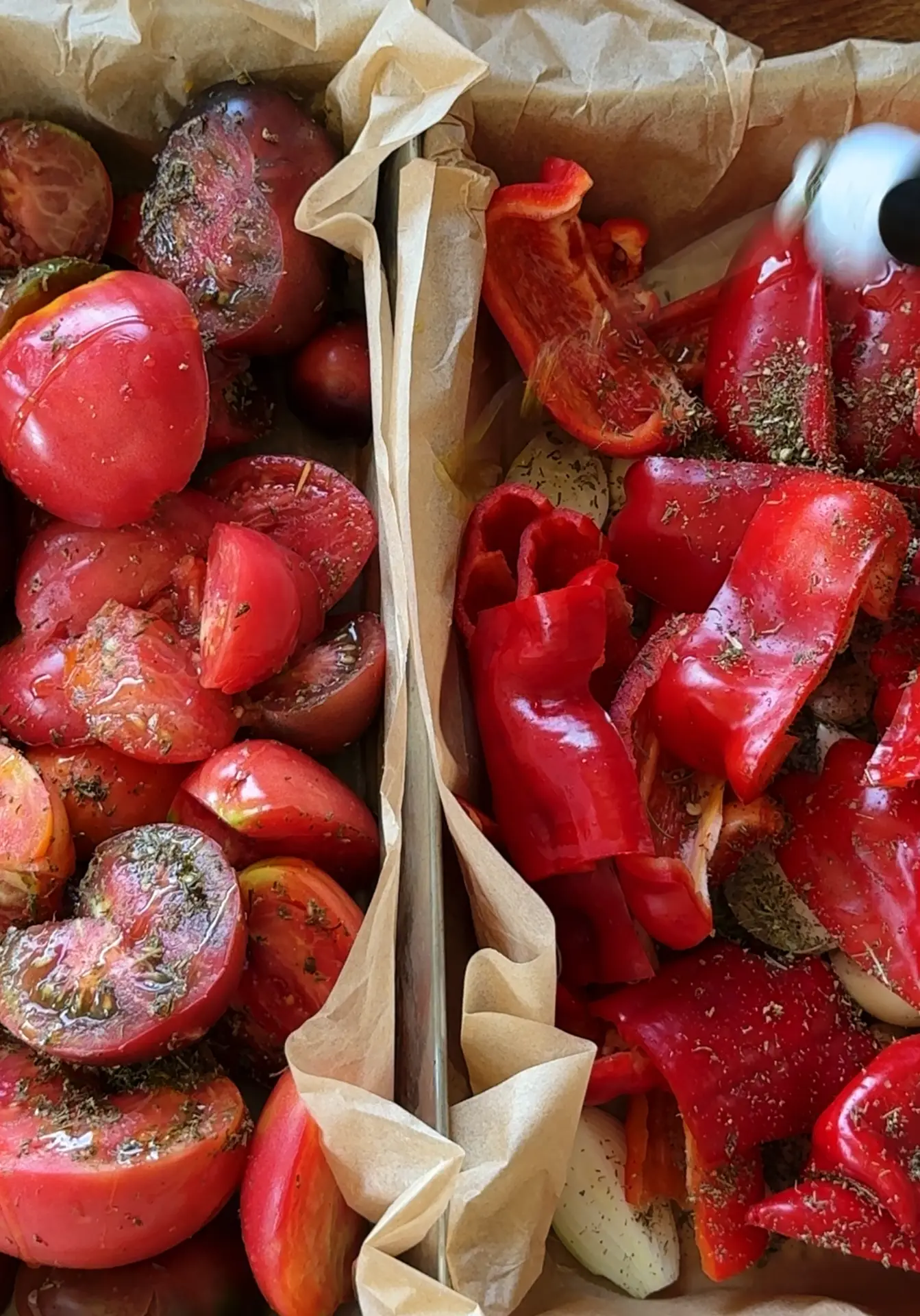 zupa aztecka przyprawianie warzyw przed pieczeniem