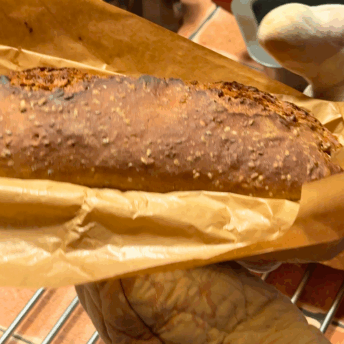 domowy chleb pierwsze wyjęcie