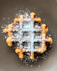 gofry belgijskie cukier puder