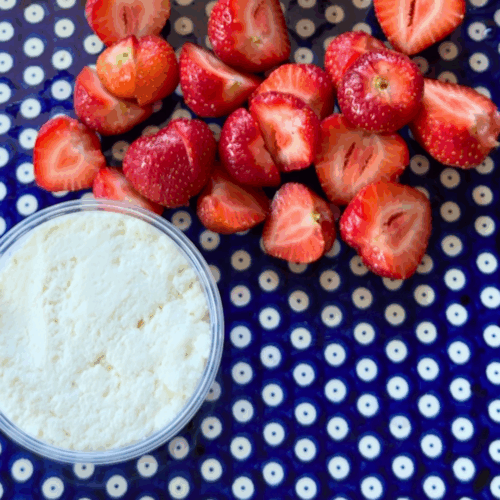 truskawki z ricottą