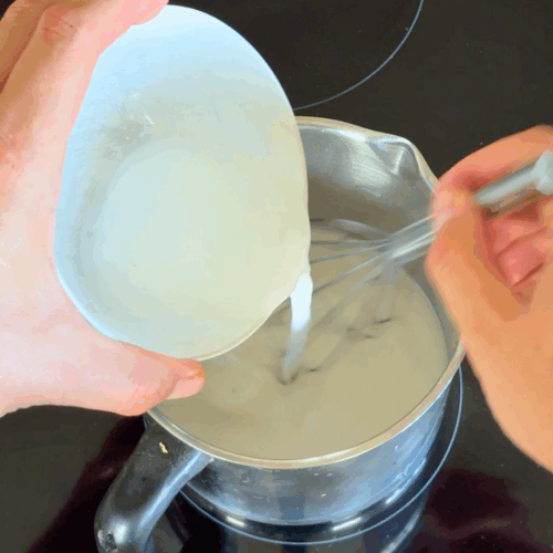 zagęszczamy sos nr 2 do mango sticky rice