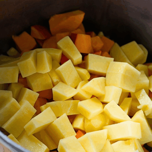 zupa dyniowa dodanie warzyw