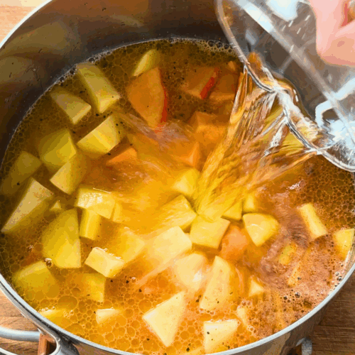 zupa dyniowa zalewanie wodą