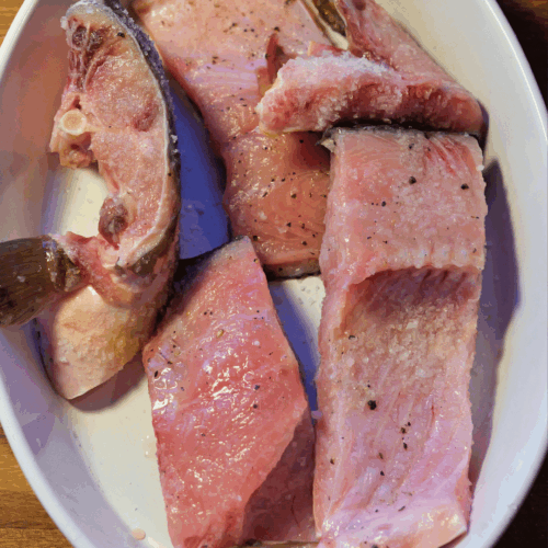 karp z piekarnika Przyprawianie