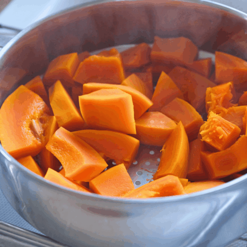 puree z dyni, studzenie