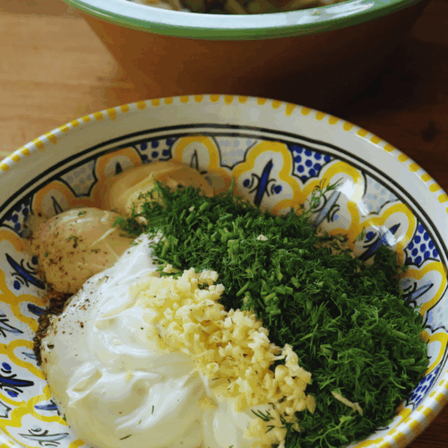 śledzie w sosie koperkowym, przygotowanie sosu