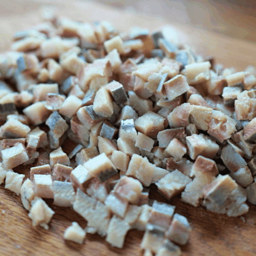 tatar ze śledzia krojenie śledzi