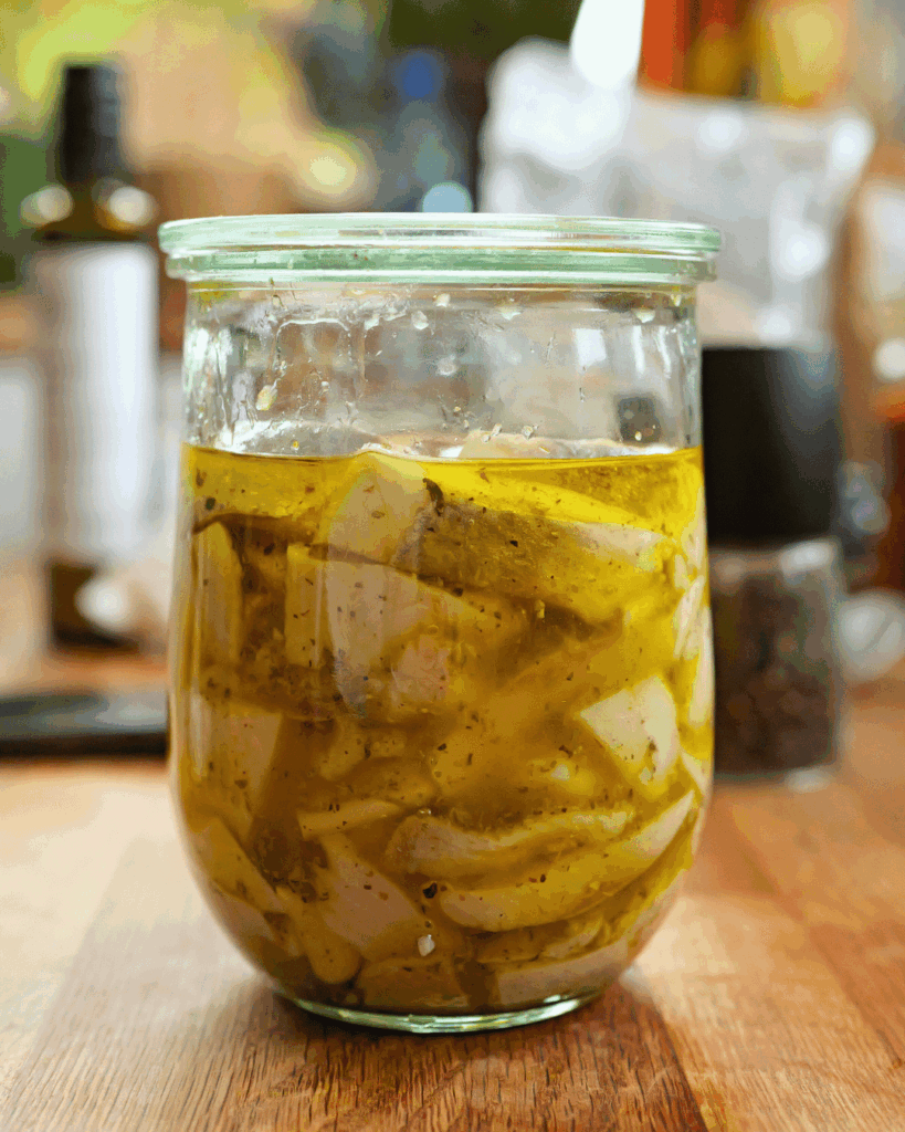 cymes śledziowy, marynowanie