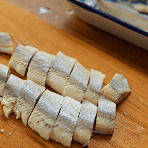 cymes śledziowy, moczenie i wymiana wody