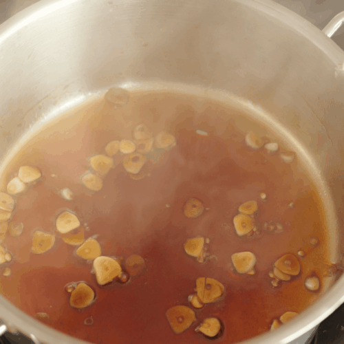 pak choi po chińsku, Dodanie sosu