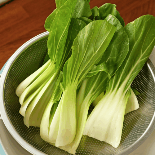 pak choi po chińsku, mycie kapusty