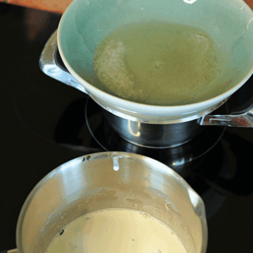 panna cotta z marakują, Rozpuszczanie żelatyny