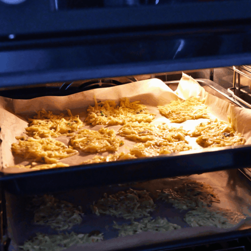 pieczone placki ziemniaczane, pieczenie placków