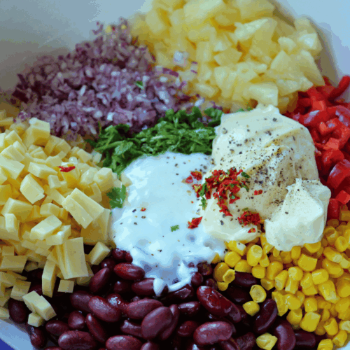 sałatka meksykańska, przyprawiamy