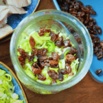 śledzie z porem układanie warstw