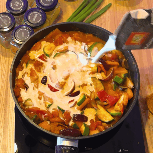 curry z batatów Mleczko kokosowe